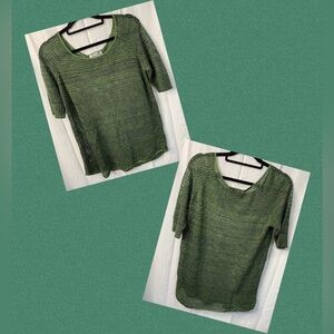 3/$20 212 New York Women's Short Sleeve Open Knit Pullover Sweater - PTP 20”